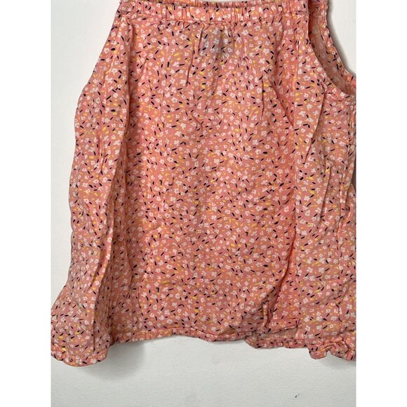 Old Navy Girls Small 6/7 Pink Floral Tank Top Summer Casual Blouse - Picture 8 of 13